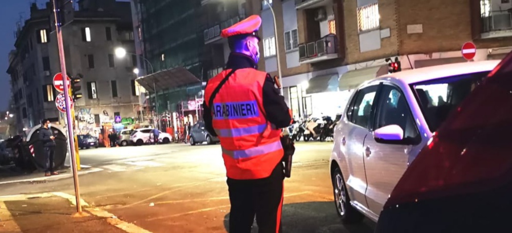 I Carabinieri durante un controllo