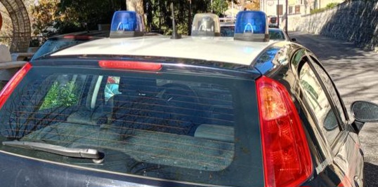 COLLEFERRO - I Carabinieri intervenuti per l'opera danneggiata a Carpineto Romano (1)