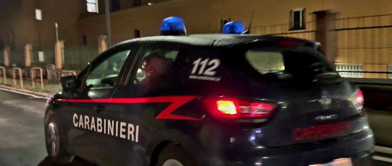 Una pattuglia dei Carabinieri intervenuta